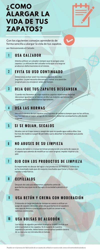 Consejos Para Alargar La Vida De Los Zapatos Infografia Zapatos Fluchos