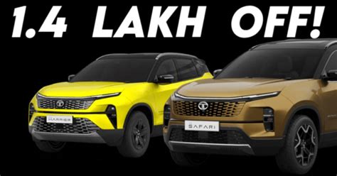 Tata Safari And Harrier Get Rs Lakh Discount Xuv Price Cut Effect