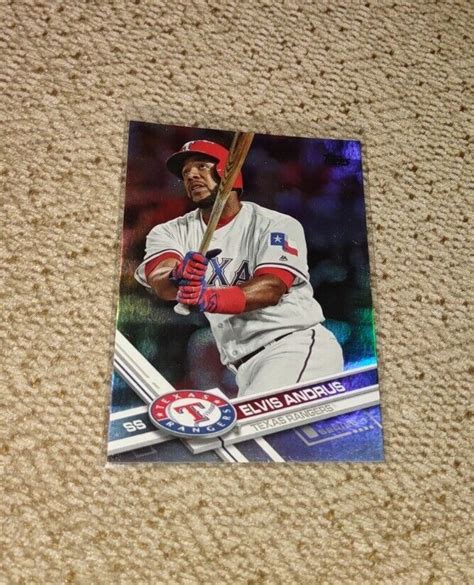 Elvis Andrus Topps Series Rainbow Foil Rangers Ebay