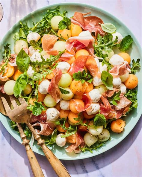 Prosciutto And Melon Salad Sweet And Salty Perfection