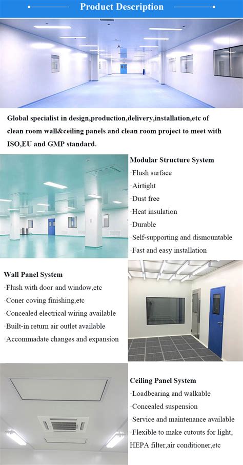 GMP Modular Clean Room Panel