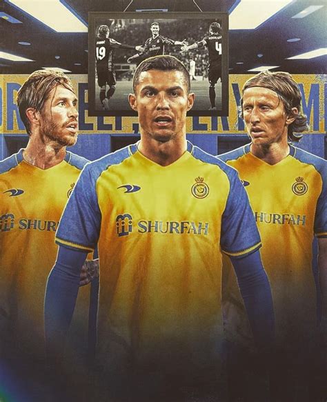 Cristiano Ronaldo Sergio Ramos Luka Modri Al Nassr Club Wallpaper