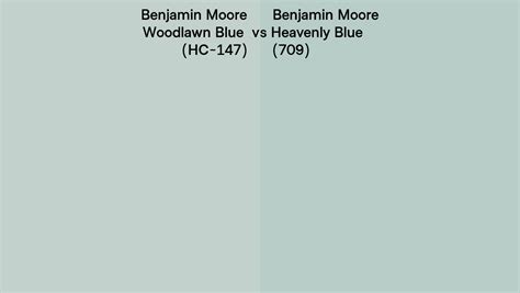 Benjamin Moore Woodlawn Blue Vs Heavenly Blue Side By Side Comparison