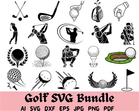 Golf Svg Bundle Golf Monogram Svg Split Monogram Svg Golf Name Frame