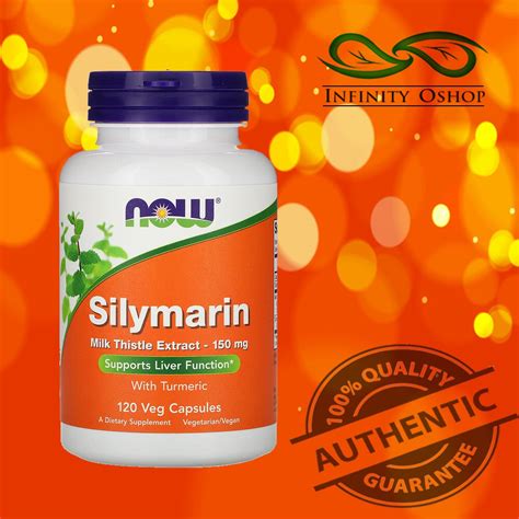 Now Foods Silymarin Milk Thistle Extract 150 Mg 120 Veg Capsules