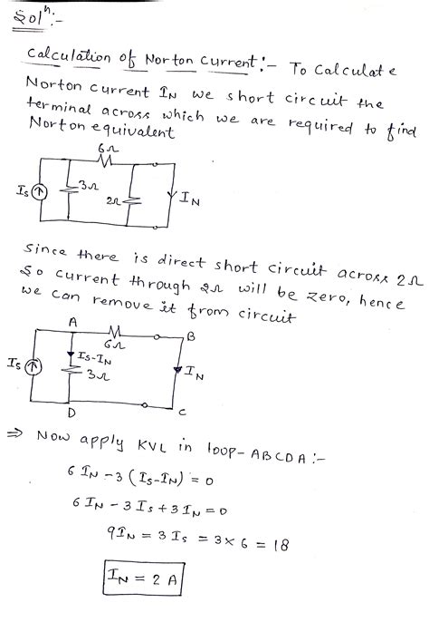 Solved Find The Norton Equivalent Circuit At The Open Terminals