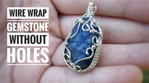 Wire Wrap Gemstones Without Holes Diy Basic Pendant Tutorial 2