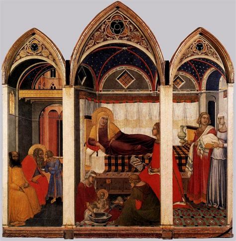 Pietro Lorenzetti The Birth Of Mary Wga Traditional Visual