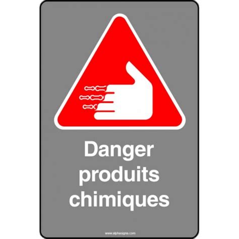 Affiche De S Curit Aux Normes Csa Danger Produits Chimiques