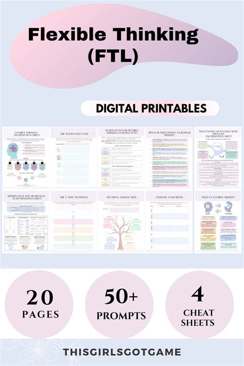 Flexible Thinking Worksheets Therapy Resources Therapeutic Ants