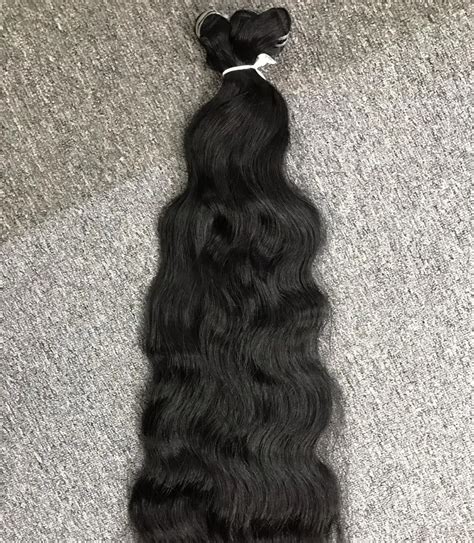 Vietnamese Origin High Quality Unprocessed Raw Human Hair Weft Machine