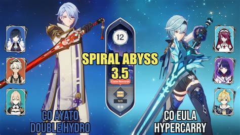 C0 Ayato Double Hydro C0 Eula Hypercarry Spiral Abyss 3 5 Floor