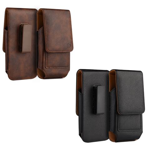 Vertical Luxmo Leather Belt Clip Pouch Holster Phone Holder Horizontal