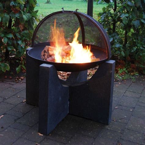 Fire Bowl W Tall Granito Stand Enjoy The Great Things About The Season