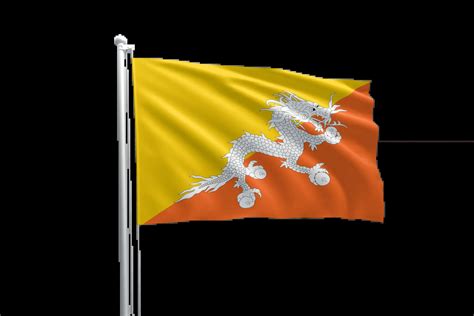 Flag Of Bhutan Trend Bayrak