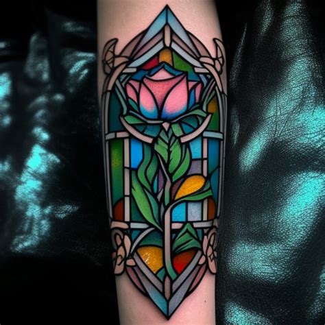 68 Stained Glass Tattoo Ideas - TattooClue.com