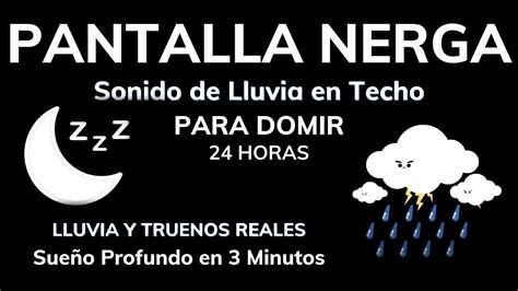 Sonido De Lluvia Para Dormir RÁpido Y Relajarse ⛈pantalla Negra💤 Lluvia