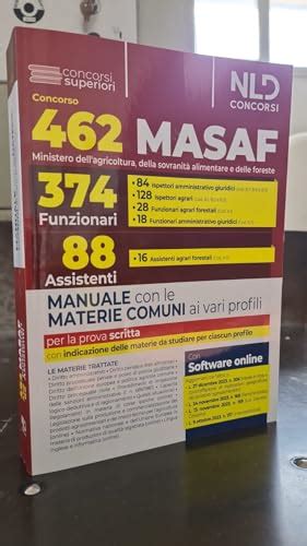 Concorso Masaf Manuale Con Le Materie Comuni Ai Vari Profili Con