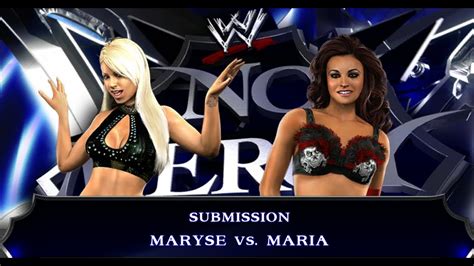 WWE Smackdown Vs RAW 2010 Xbox 360 Maryse Vs Maria Normal Submission