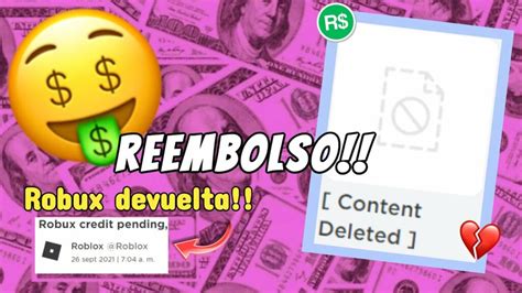 L Como Reembolsar Dinero En Roblox Projaker