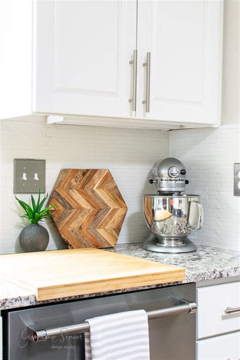 DIY Painted Kitchen Backsplash - Garrison Street Design Studio