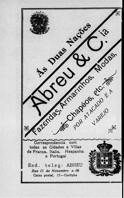 CURITIBA E PARANA EM FOTOS ANTIGAS Almanach do Paraná Commercio