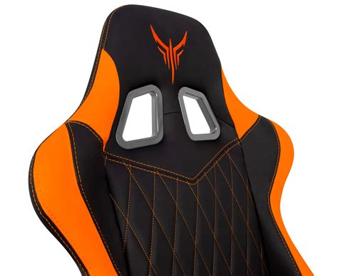Купить Кресло игровое Бюрократ KNIGHT ARMOR черный/оранжевый (1628889 ...