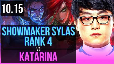 ShowMaker SYLAS Vs KATARINA MID Rank 4 Rank 3 Sylas KDA 8 0 5