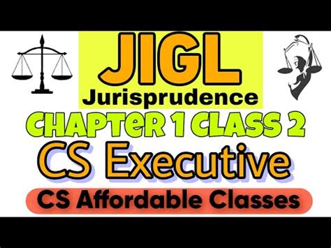 Jigl Ii Chapter Class Ii Jurisprudence Ii Cs Executive Ii June