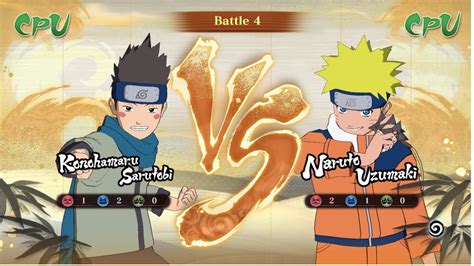 Konohamaru Vs Naruto Cpu Vs Cpu NARUTO X BORUTO Ultimate Ninja STORM