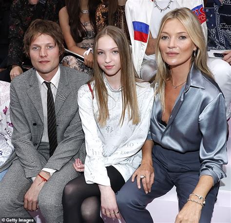 Kate Moss 45 And Her Lookalike Daughter Lila For Dior Fashion Show Daily Mail Online