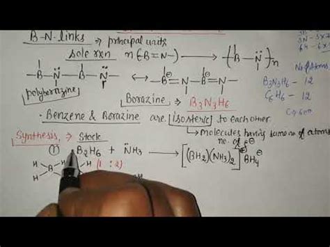 Synthesis Structure And Chemical Reactions Of Borazine CSIR JRF NET