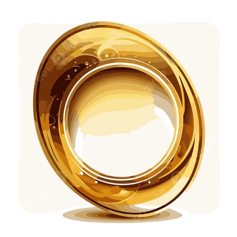 Anillo De Oro Vector Png Pegatina Clipart Círculo Redondo De Color