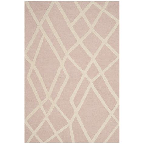 Isabelle And Max™ Krystyna Geometric Handmade Tufted Wool Pink Area Rug