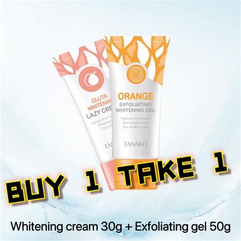 『buy 1 Take 1』tanako Skin Care Set Orange Facial Exfoliating Gel 50g Glutathione Whitening