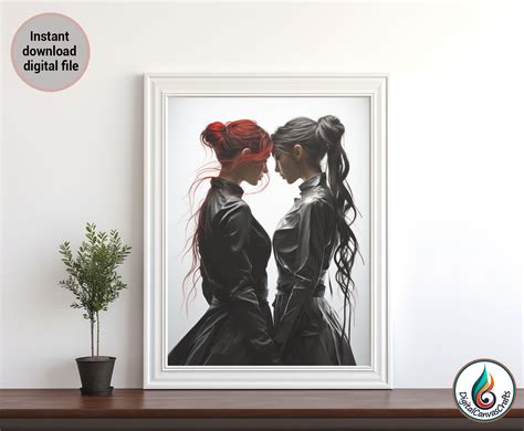 Lesbian Wall Art Two Women Print Lesbian Home Decor Lgbt Etsy