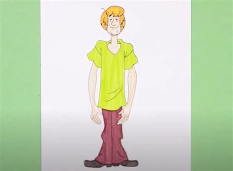 How To Draw Shaggy From Scooby Doo Easy With This How To Video And Step