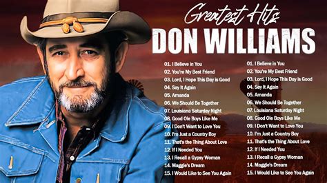 Best Of Songs Don Williams Don Williams Greatest Hits Collection Full Album Hq Youtube