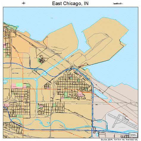 East Chicago Indiana Street Map 1819486