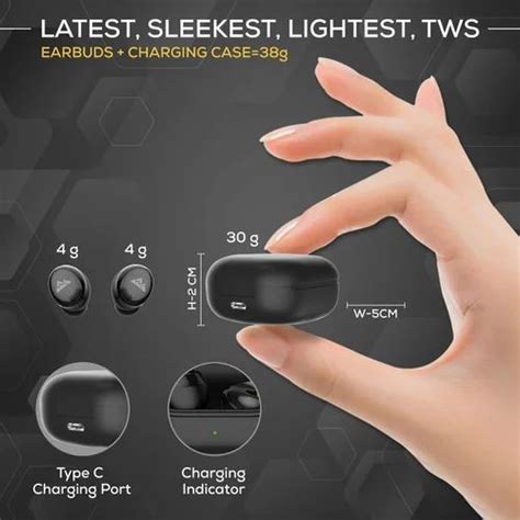 Mobile WeCool Moonwalk M3 True Wireless Earbuds Black At Rs 3999 Piece