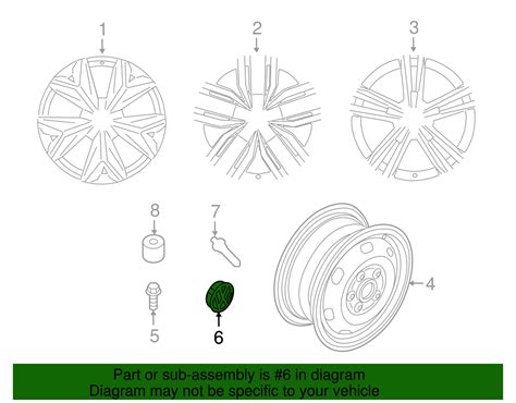 2015-2025 Volkswagen Wheel Center Cap 5G0-601-171-XQI | Wolfsburg Parts ...