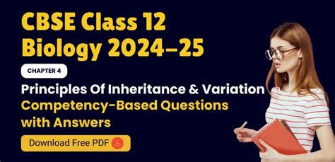 Cbse Class Biology Chapter Principles Of Inheritance And