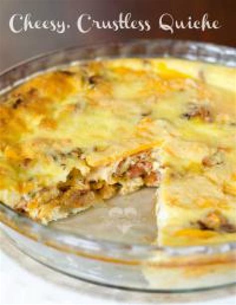 Crustless Cheesy Bacon Quiche Recipe Just A Pinch Recipes