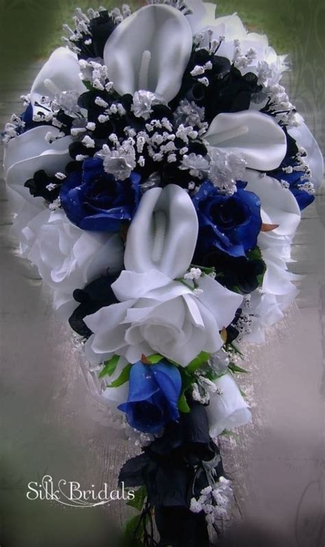 Royal Blue Bridal Bouquets Lavender Wedding Bouquet Bridal Bouquet