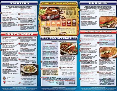 Taco Mac Menu, Menu for Taco Mac, Buford, Atlanta - Urbanspoon/Zomato