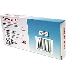 Asmaral K Ketotifeno Asma Comprimidos Serral RX Rx