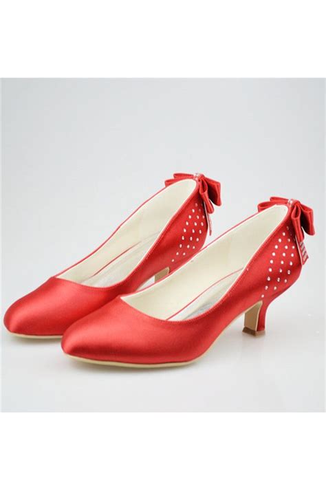 Red Low Heel Shoes