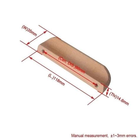 Bouton De Meuble Hole Distance Mm Pcs Poign E En Bois Mm