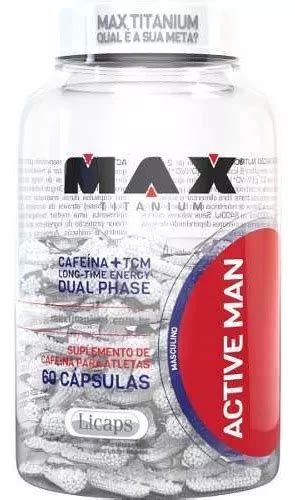 Suplemento En C Psulas Max Titanium Active Man Cafe Na Mercadolibre