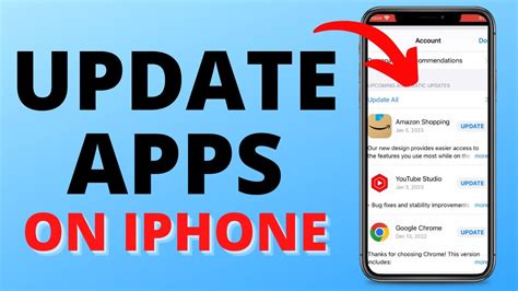 How To Update Apps On Iphone Youtube